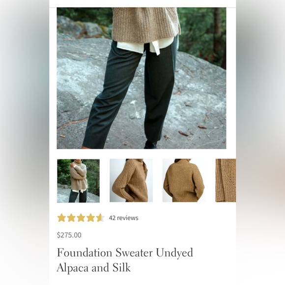 Cozy Beige Turtleneck Sweater for Women - Picture 2 of 7